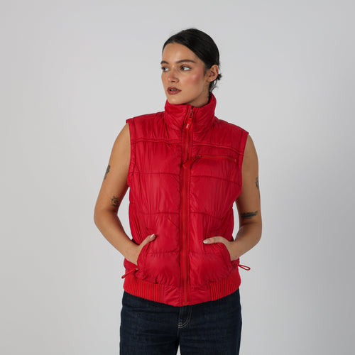 Red Y2K Made in Italy Gilet (S)