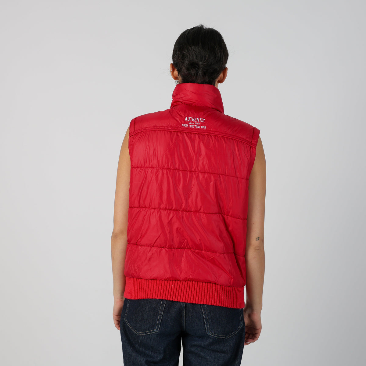 Red Y2K Made in Italy Gilet (S)