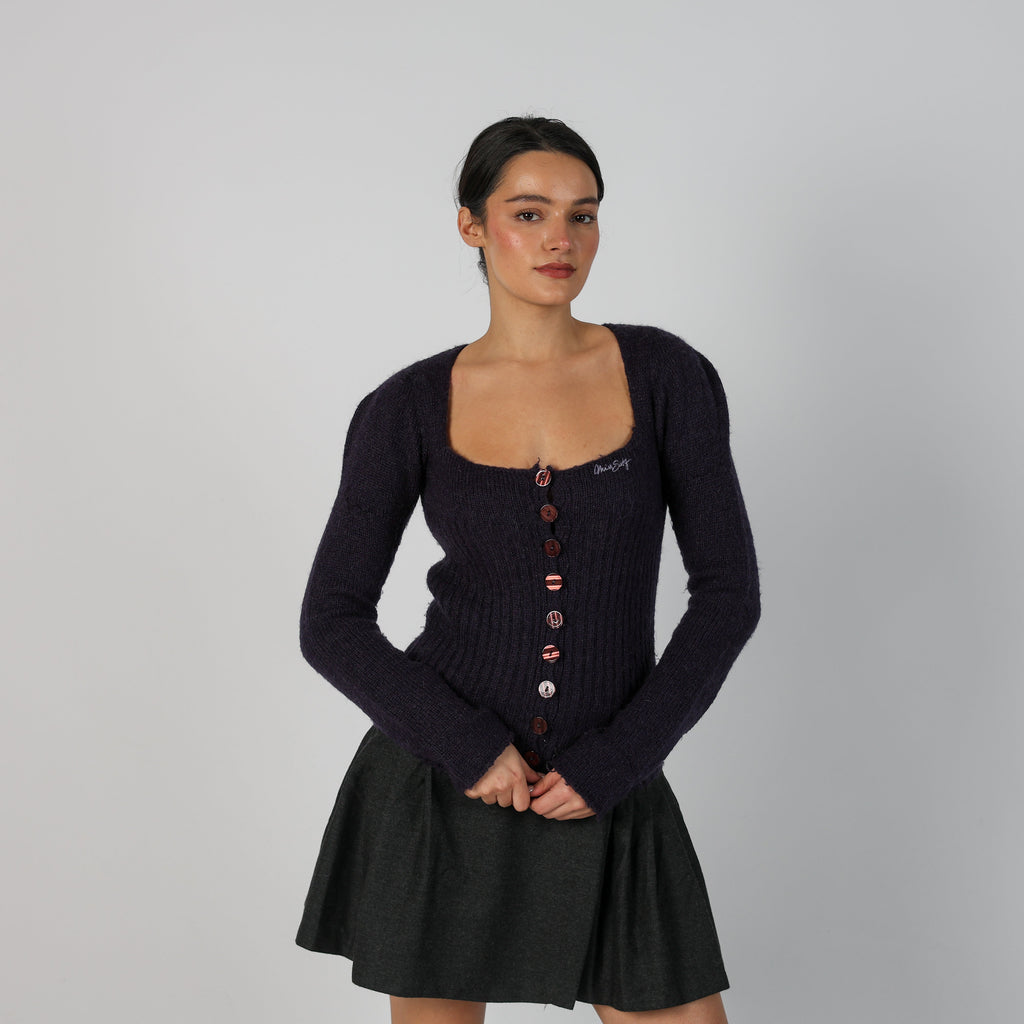 Purple Y2K Miss Sixty Cardigan (S)
