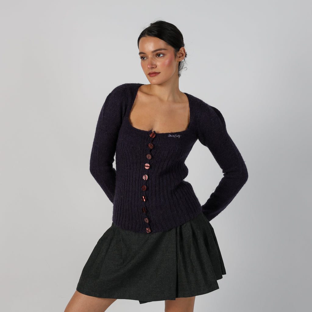 Purple Y2K Miss Sixty Cardigan (S)