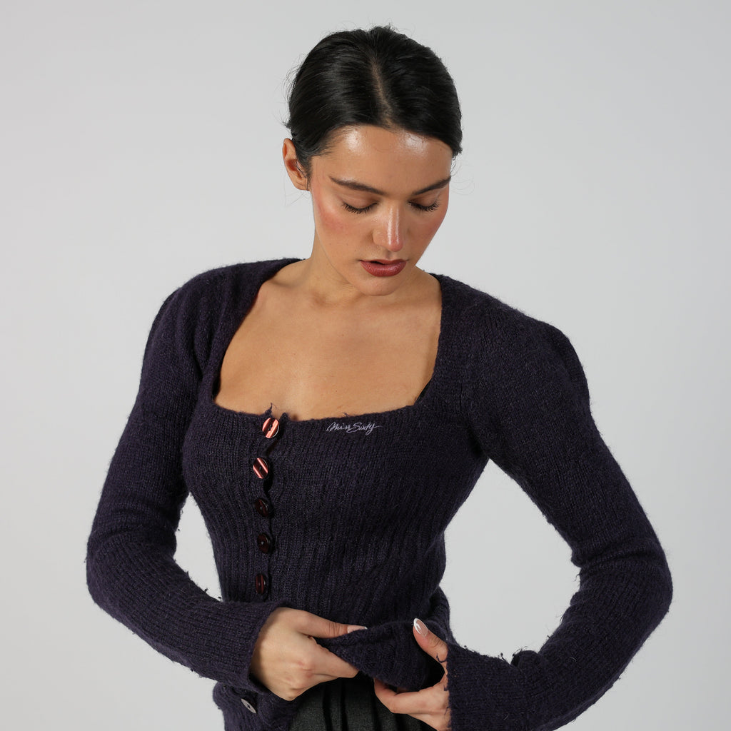 Purple Y2K Miss Sixty Cardigan (S)