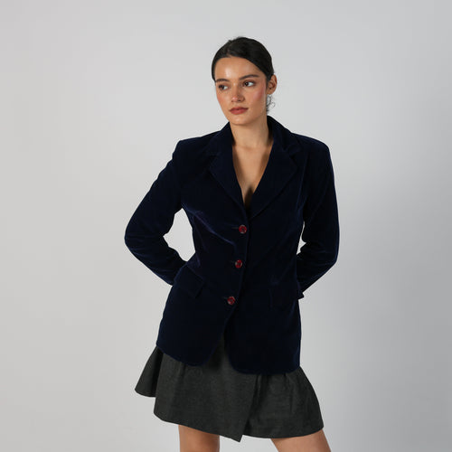 Navy Blue Y2K PHARD Blazer (S)