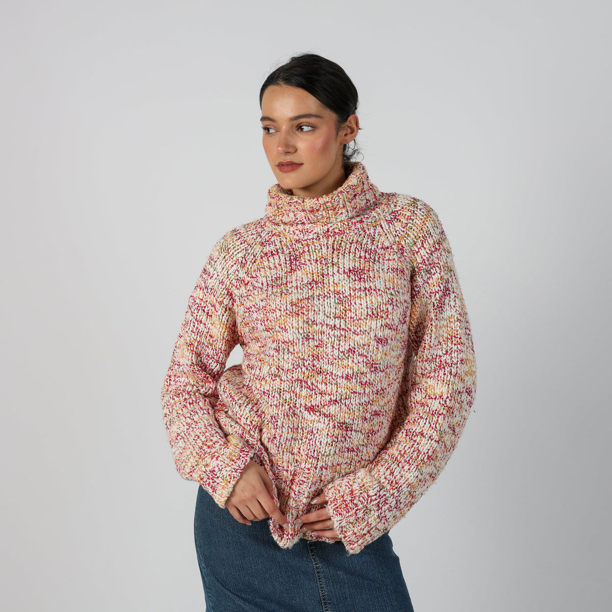 White Y2K s.Oliver Knitted Jumper (L)