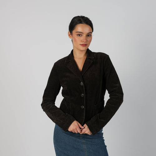 Black Y2K United Colors of Benetton Cord Jacket (S)
