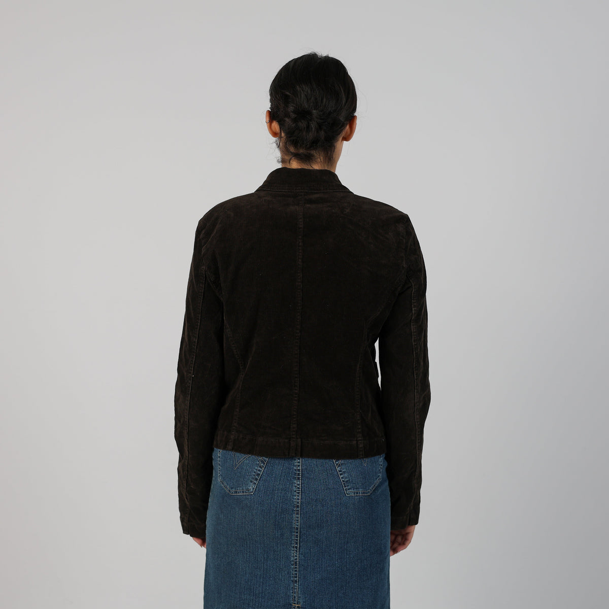 Black Y2K United Colors of Benetton Cord Jacket (S)