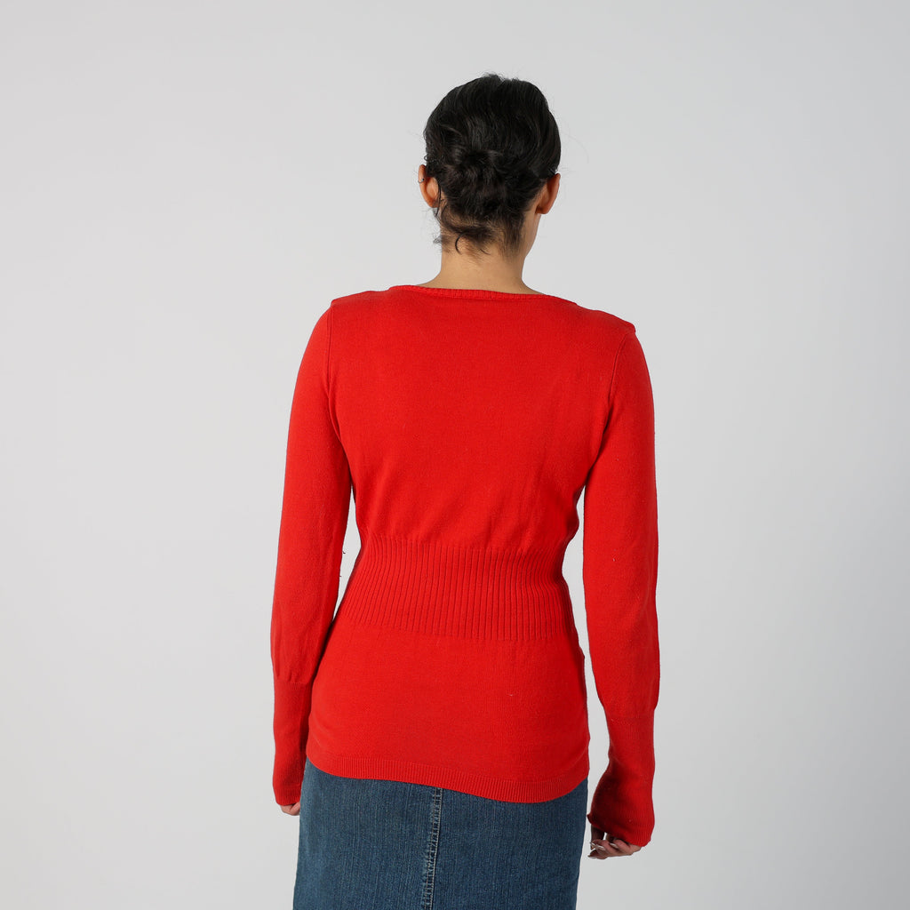 Red Y2K Miss Sixty Knitted Top (S)
