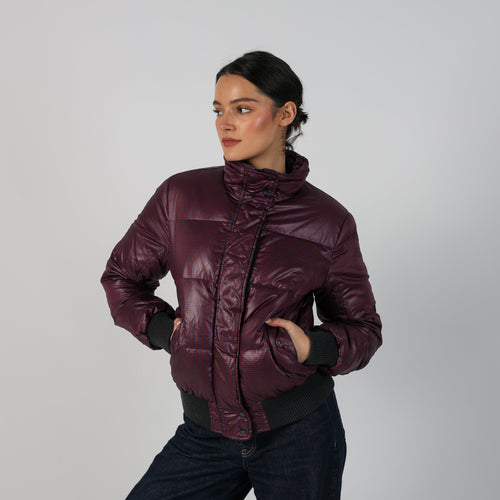 Purple Y2K GAS Puffer Jacket Pure duck down (M)