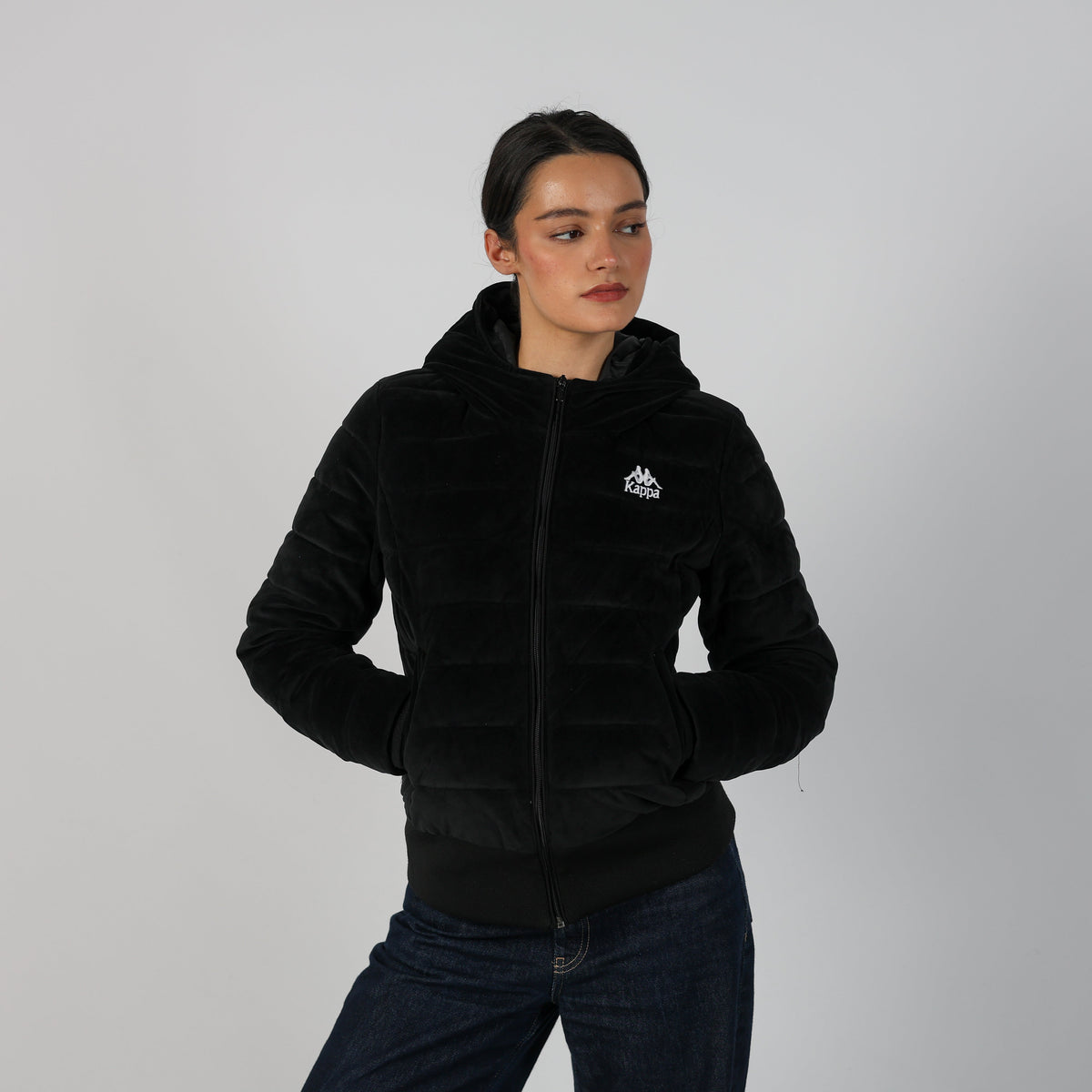 Black Y2K Puffer Jacket (S)