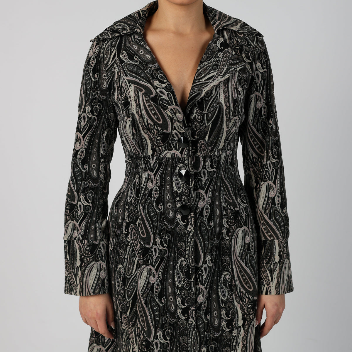 Black Y2K Long Coat (S)