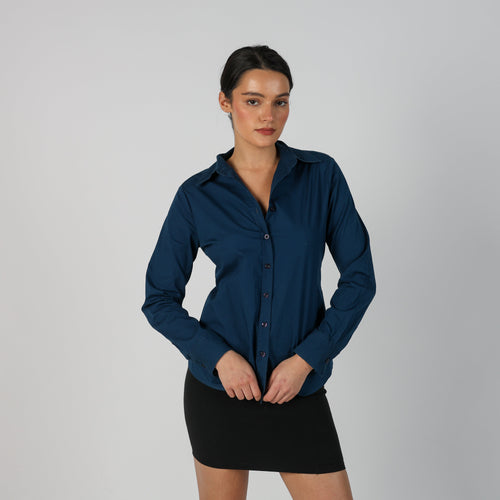 Navy Blue Y2K United Colors of Benetton Shirt (S)
