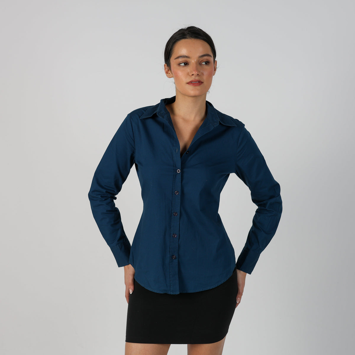 Navy Blue Y2K United Colors of Benetton Shirt (S)