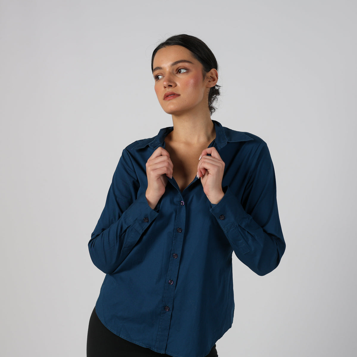 Navy Blue Y2K United Colors of Benetton Shirt (S)
