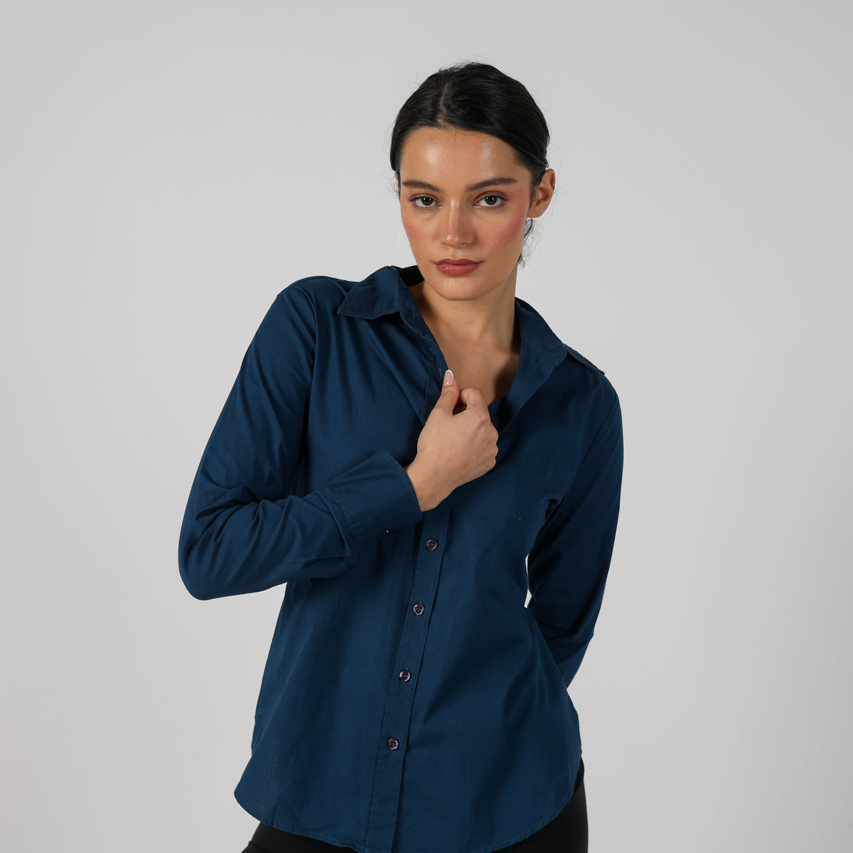 Navy Blue Y2K United Colors of Benetton Shirt (S)