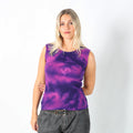 Purple Y2K Knitted Top (M)