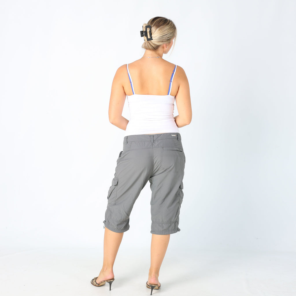 Grey Y2K Icepeak Cargo Shorts Toggle at bottom (M)
