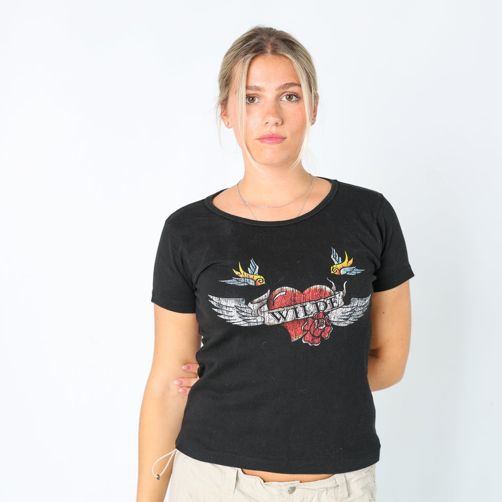 Black Y2K T-shirt Wilde (M)
