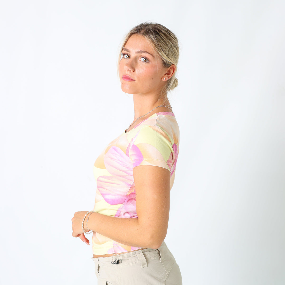 Baby Pink Y2K Just Cavalli T-shirt (M)