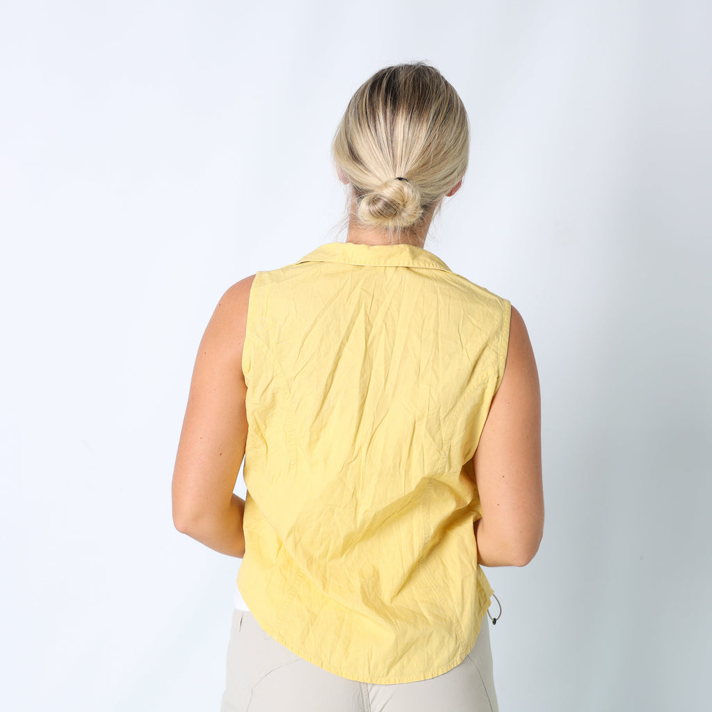 Yellow Y2K Necessary Objects ltd Shirt (S)