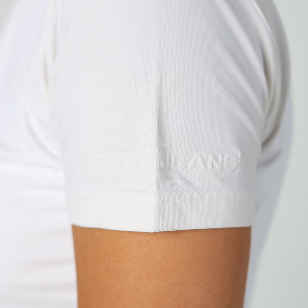 White 90s Fendi Woven Top Chic, 90s Designer Casualwear (M)