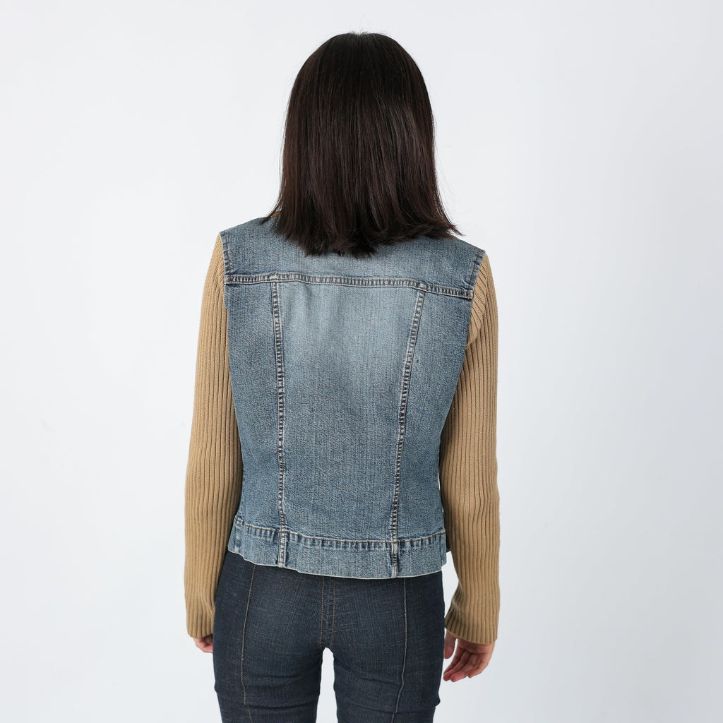 Light Blue 90s Esprit Denim Jacket Unique Style Jacket (L)