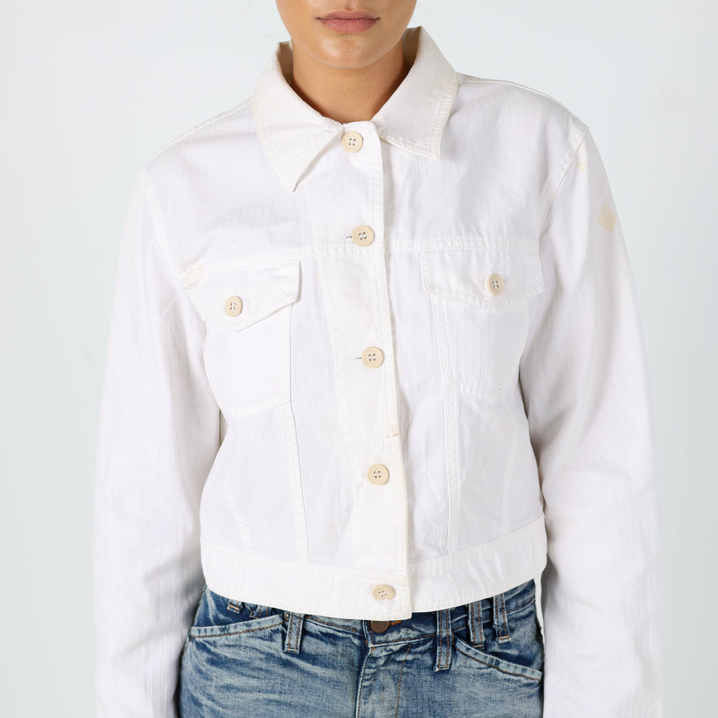 Ivory 90s Armani Jeans Light jacket (S)
