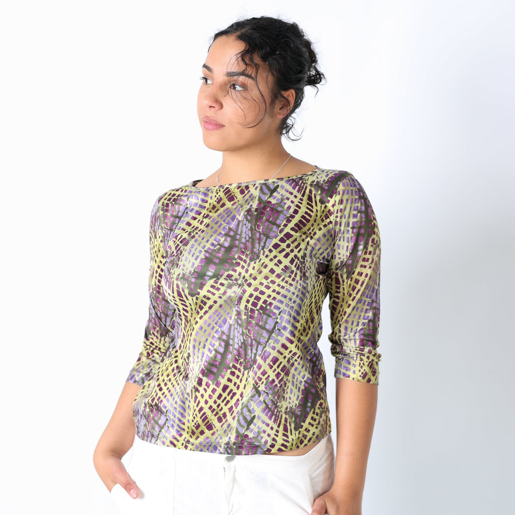 Light Green 90s Taifun Cami Pattern (M)