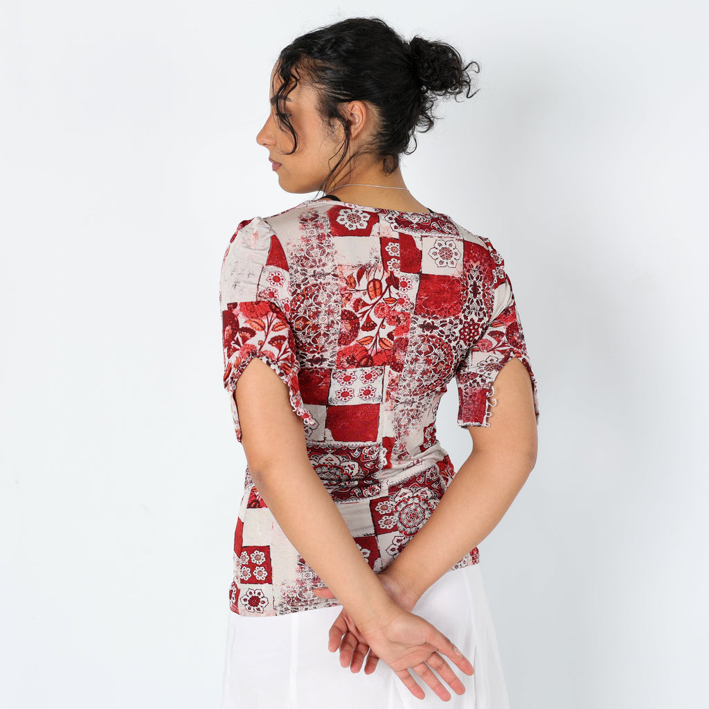 Red 90s Sandro Ferrone Cami Pattern (L)