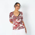 Red 90s Sandro Ferrone Cami Pattern (L)