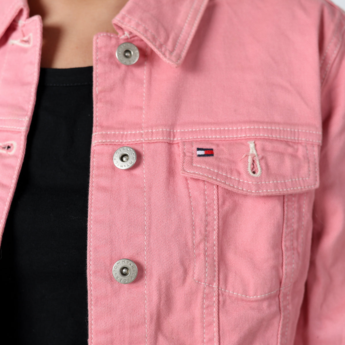 Pink 90s Tommy Hilfiger Light jacket (M)