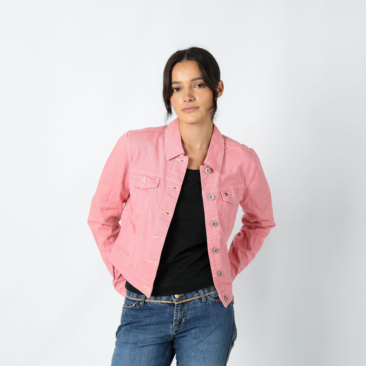 Pink 90s Tommy Hilfiger Light jacket (M)