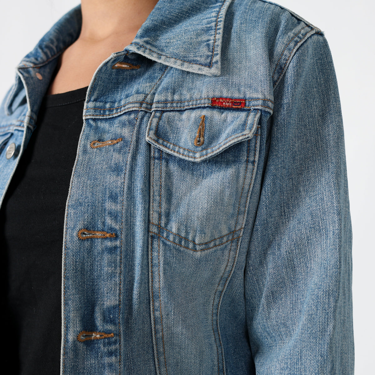 Light Blue Y2K ONLY Denim Jacket (M)