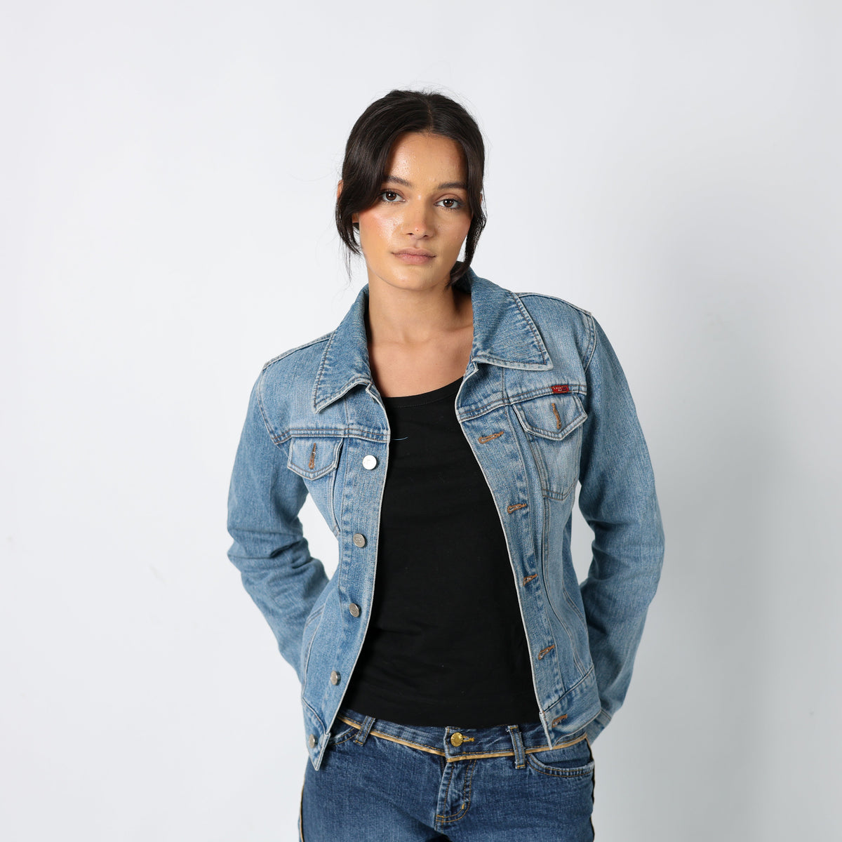 Light Blue Y2K ONLY Denim Jacket (M)